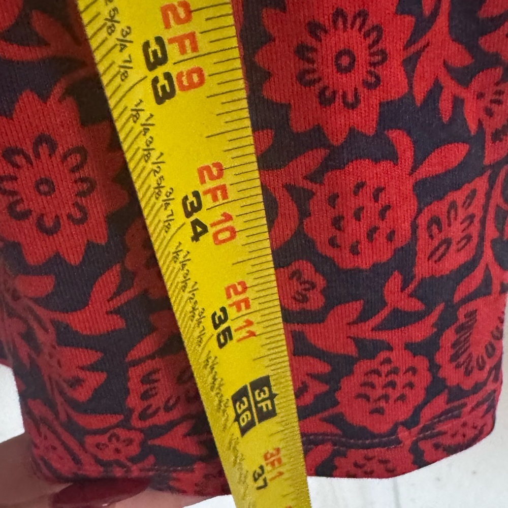 Boden Mabel Floral Dress 6R Long Red Blue - Picture 9 of 12